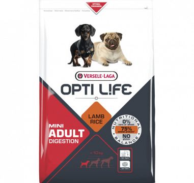 Opti Life mini adult Digestion 2,5 en 7,5 kilo 