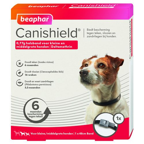 Canishield parasietenband hond Small 48 cm