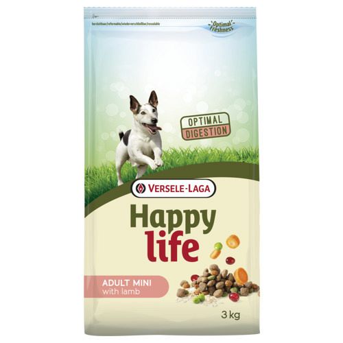 Happy Life Mini Adult lam 3 en 10 kilo