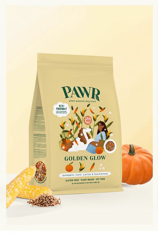 Pawr Golden Glow compleet plantaardig hondenvoer