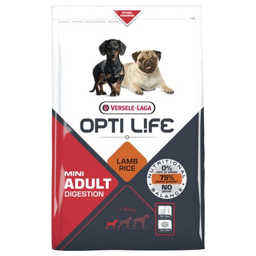 Opti Life mini adult Digestion 2,5 en 7,5 kilo 